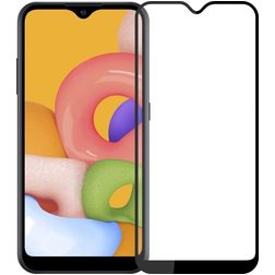 Mobigear Premium Samsung Galaxy A01 Verre trempé Protection d'écran - Compatible coque - Noir