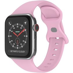 Mobigear Sport Dual Bracelet Silicone Apple Watch Fermeture à clou et passant - 49/46/45/44 mm - Lavande