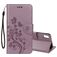Mobigear Flowers Housse iPhone XR Etui Porte-Monnaie - Violet