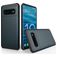 Mobigear Card Coque Samsung Galaxy S10 Coque arrière Rigide Anti-Chocs avec Porte-Cartes - Bleu Marin