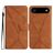 Mobigear Stitch Housse iPhone Air Etui Porte-Monnaie - Marron