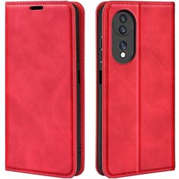 Mobigear Retro Slim Housse HONOR 70 Etui Porte-Monnaie - Rouge