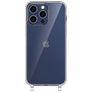 Mobigear Mix & Match Transparent iPhone 15 Pro TPU souple Coque avec cordon - Transparent