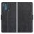 Mobigear Slim Magnet Housse Motorola Moto G50 Etui Porte-Monnaie - Noir