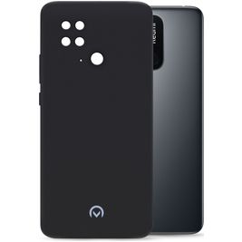 Mobilize Rubber Gelly Coque Xiaomi Redmi 10C Coque arrière en TPU Souple - Matt Black