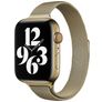 Mobigear Slim Loop Bracelet Milanais Apple Watch Fermeture magnétique - 49/46/45/44 mm - Or bronze