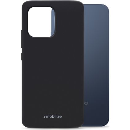 Mobilize Rubber Gelly Coque OPPO Reno 15 F Coque arrière en TPU Souple - Noir