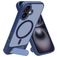 Mobiparts Hardcover Coque iPhone 16 MagSafe Coque arrière Rigide avec Support Amovible - Satin Blue