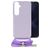 Mobilize Lanyard Gelly Samsung Galaxy A15 TPU souple Coque avec cordon - Pastel Purple