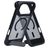 Mobiparts Hardcover Coque iPhone 18 Pro Max MagSafe Coque arrière Rigide avec Support Amovible - Satin Black