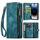 Caseme 008 Housse iPhone 14 Pro Etui avec Coque Détachable Porte-Monnaie - Bleu