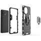 Mobigear Armor Ring Coque Xiaomi Mi 11 Coque arrière Rigide Anti-Chocs avec Anneau-Support - Noir