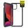 ITSkins SupremeClear Coque iPhone 12 Mini Coque arrière Rigide Anti-Chocs - Transparent / Noir