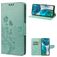 Mobigear Flowers Housse Motorola Moto G52 Etui Porte-Monnaie - Vert