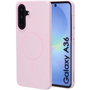Mobiparts Slim Line Coque Samsung Galaxy A36 MagSafe Coque arrière Rigide - Blush Pink
