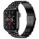 Mobigear Monaco Bracelet Acier Apple Watch Fermeture boucle déployante - 49/46/45/44 mm - Noir