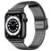 Mobigear Kopenhagen Bracelet Acier Apple Watch Fermeture à pince - 49/46/45/44 mm - Noir