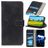 Mobigear Croco Housse iPhone 7 Etui Porte-Monnaie - Noir
