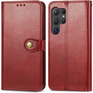 Mobigear Snap Button Housse Samsung Galaxy S25 Plus Etui Porte-Monnaie - Rouge