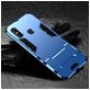 Mobigear Armor Stand Coque Xiaomi Redmi Note 6 Pro Coque arrière Rigide Anti-Chocs avec Support Amovible - Bleu