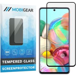 Mobigear Premium Samsung Galaxy A71 Verre trempé Protection d'écran - Compatible Coque - Noir