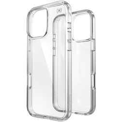Speck Presidio Perfect Clear Coque Transparente iPhone 16 Pro Max Coque arrière Rigide Anti-Chocs - Transparent