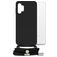 Mobilize Lanyard Gelly Samsung Galaxy A32 5G Coque avec cordon en TPU Souple - Noir