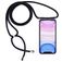 Mobigear Lanyard iPhone 11 Coque avec cordon en TPU Souple - Transparent / Noir