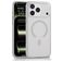 Mobigear Shockproof Grip Coque iPhone 17 Pro Max MagSafe Coque arrière Rigide - Blanc