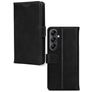 Mobilize Wallet Housse Samsung Galaxy A14 Etui en Cuir Véritable Porte-Monnaie - Noir