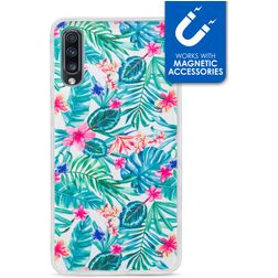 My Style Magneta Coque Samsung Galaxy A70 Coque arrière en TPU Souple - Jungle