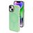 Mobiparts Hardcover Coque iPhone 14 MagSafe Coque arrière Rigide - Satin Light Green