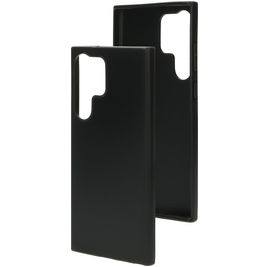 Mobiparts Classic Coque Samsung Galaxy S23 Ultra Coque arrière en TPU Souple - Matt Black