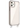 Mobigear Mix & Match Transparent iPhone 12 Mini TPU souple Coque avec cordon - Transparent