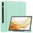 Mobigear Tri-Fold Gel Coque Samsung Galaxy Tab S9 Plus Etui en TPU,Similicuir + Porte-crayon - Turquoise