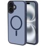 Mobiparts Hardcover iPhone 16 Plus MagSafe Plastique rigide Coque arrière - Satin Blue