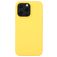 Mobigear Rubber Touch Coque iPhone 14 Pro Coque arrière en Silicone - Jaune