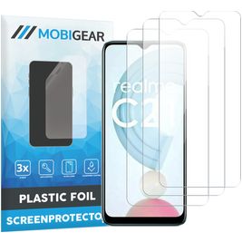 Mobigear Realme C21 Protection d'écran Film - Compatible Coque (Lot de 3)