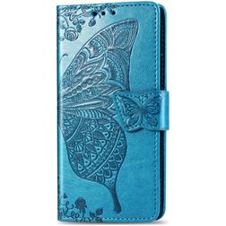 Mobigear Butterfly Housse iPhone 11 Etui Porte-Monnaie - Bleu