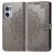 Mobigear Mandala Housse OnePlus Nord CE 2 Etui Porte-Monnaie - Gris