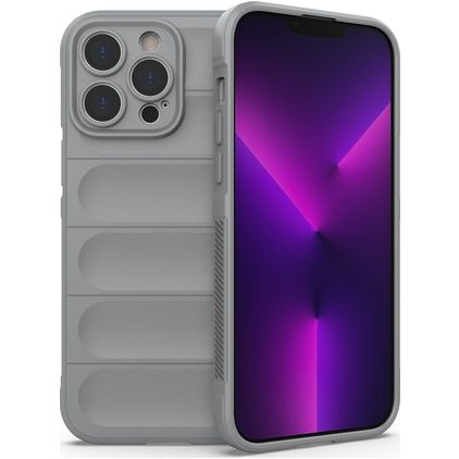 Mobigear Bumpy Coque iPhone 14 Pro Max Coque arrière en TPU Souple - Gris