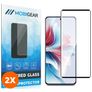 Mobigear Premium OPPO Reno 11F Verre trempé Protection d'écran - Compatible Coque - Noir (Lot de 2)