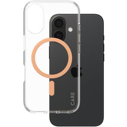 CARE by PanzerGlass Urban Combat iPhone 16 MagSafe Plastique rigide Coque arrière - Peachy