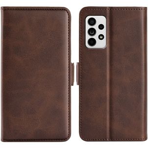 Mobigear Slim Magnet Housse Samsung Galaxy A33 Etui Porte-Monnaie - Marron