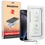 GrizzlyCoat AlignPro iPhone 16 Pro Max Verre trempé Protection d'écran - Compatible Coque + Cadre d'installation - Noir