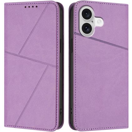 Mobigear Frosted Flip iPhone 17 Étui Portefeuille - Violet