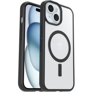 Otterbox React Coque iPhone 15 MagSafe Coque arrière Rigide Anti-Chocs - Noir
