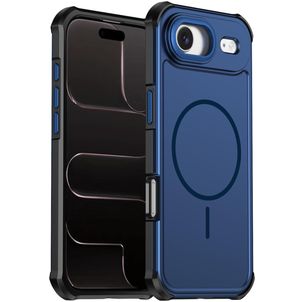 Mobigear Airbag Shockproof Coque iPhone Air MagSafe Coque arrière Rigide Anti-Chocs - Bleu