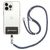Mobigear Lanyard - Cordon de téléphone universel ajustable - Noir / Blanc / Vert