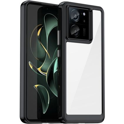 Mobigear Crystal Coque Xiaomi 13T Pro Coque arrière Rigide - Noir